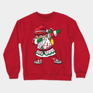 Retro Dabbing Santa Christmas Crewneck Sweatshirt